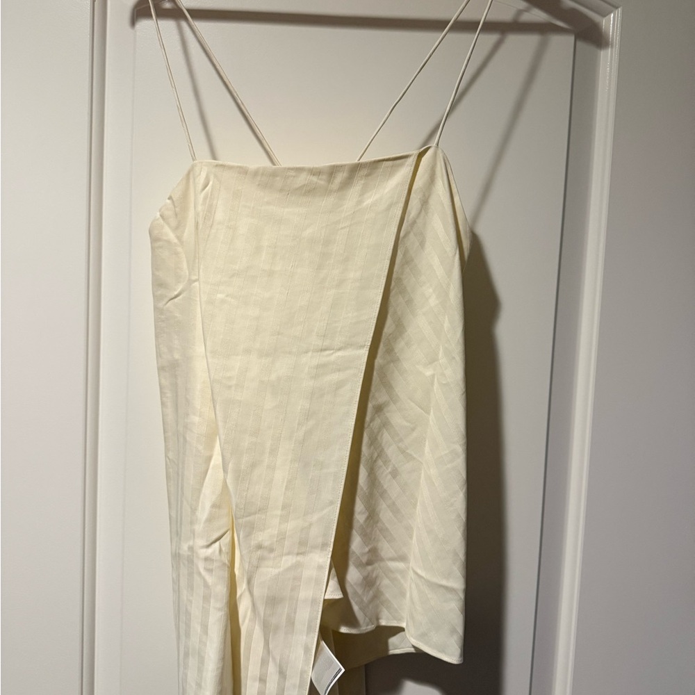 Banana Republic Cream Striped Blouse